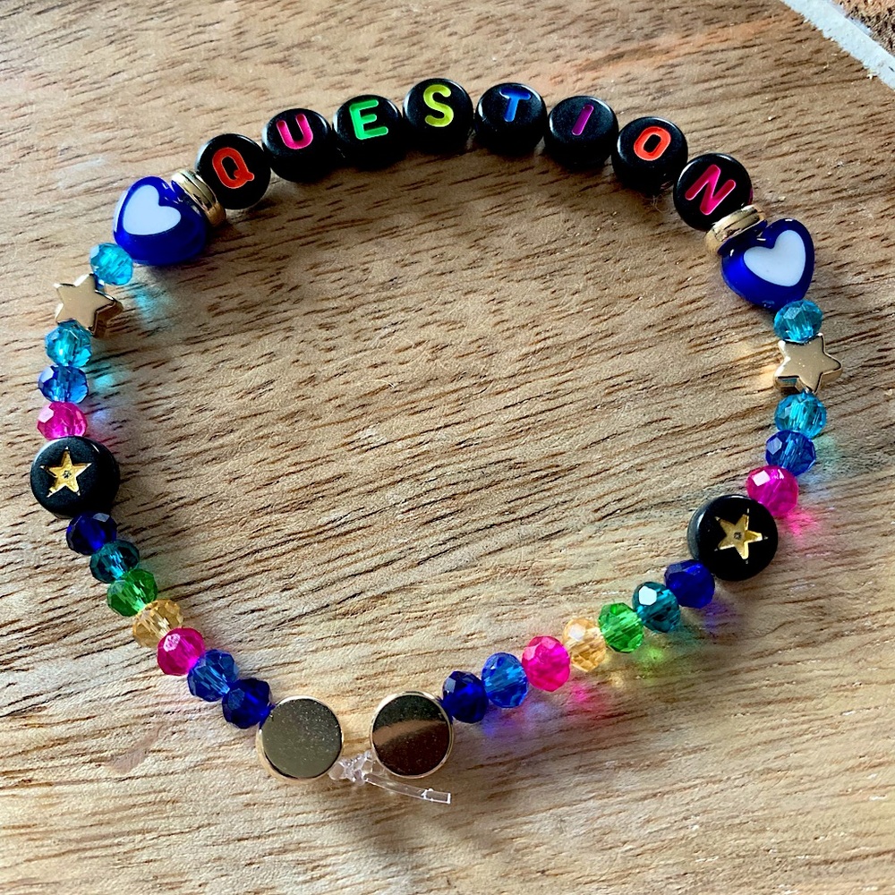5 for $10 Taylor Swift Handmade Friendship Beaded Bracelet
“Question”